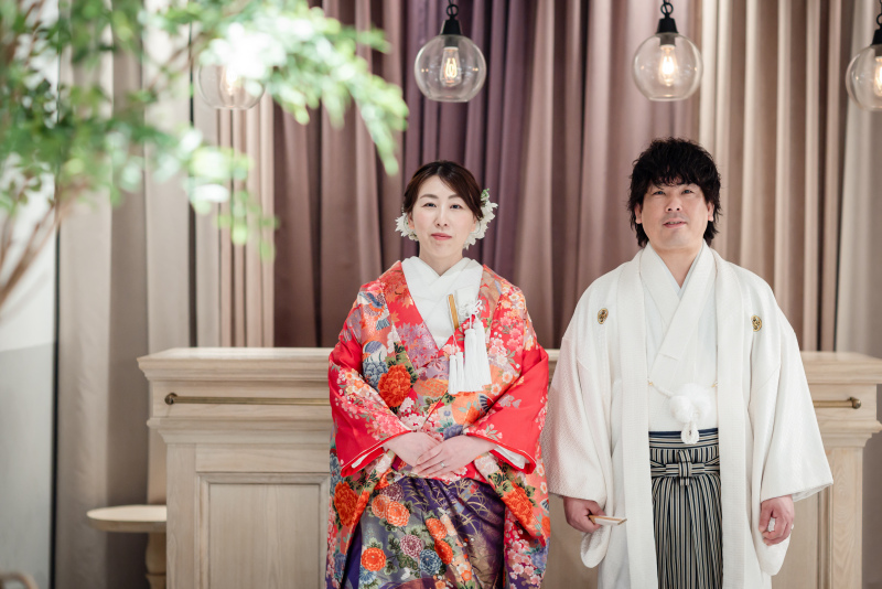 祝福に包まれた和装で彩るフォトウェディング