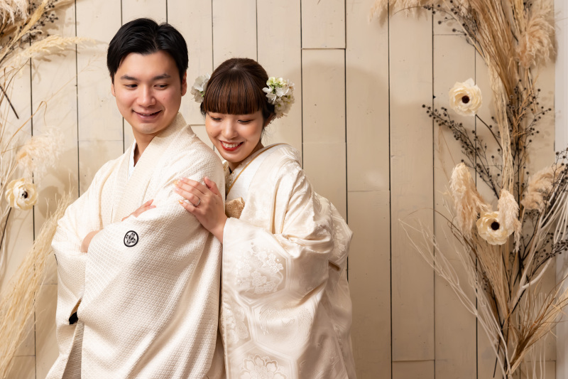 くすみカラーで和装フォト＊