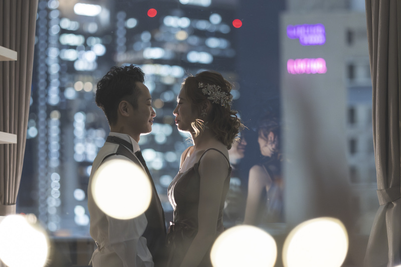 夜景でロマンティックに