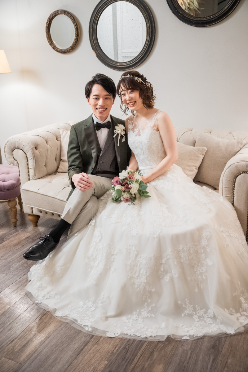 ソファーのブースで