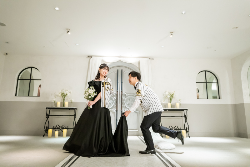 ユニフォームに着替えていつもの笑顔で♡