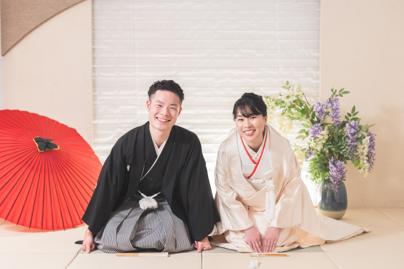 畳の上の晴れ姿