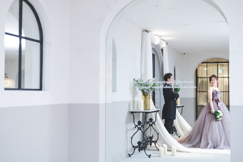 カラードレスにチェンジ