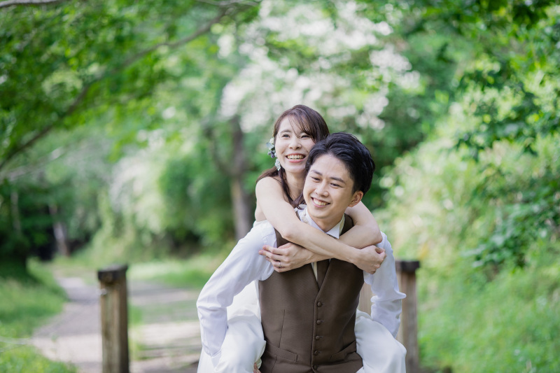 おんぶショット♡