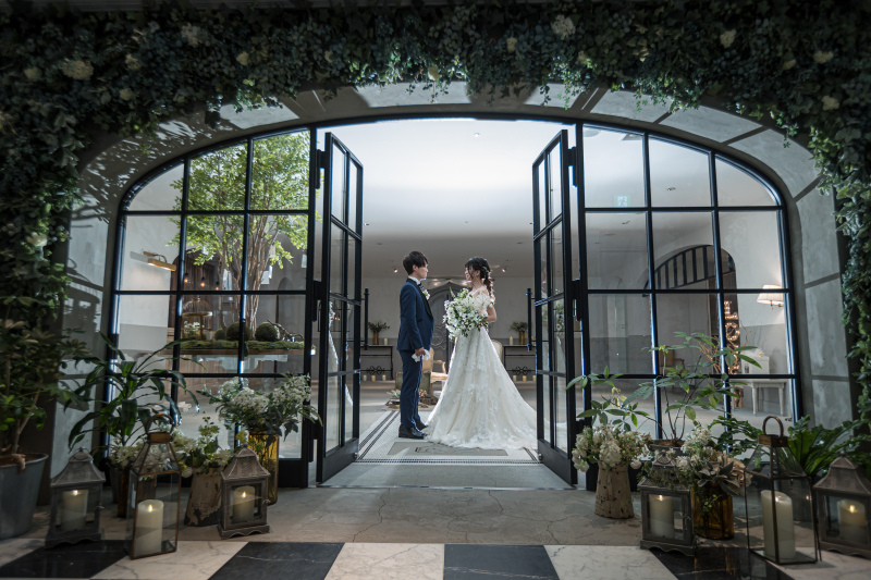 エントランスにて