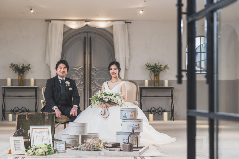 結婚指輪を使って♡和×洋2着　