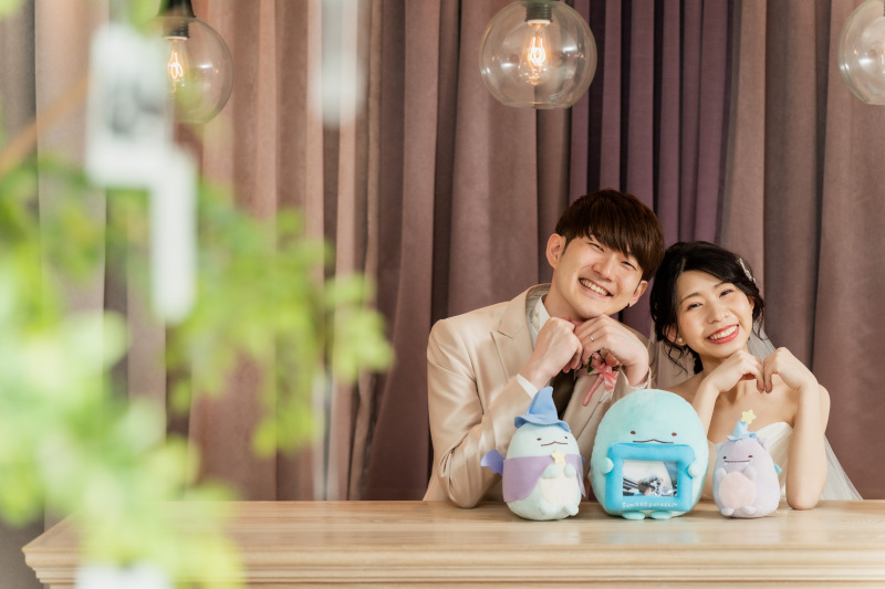 ぬいぐるみと一緒に