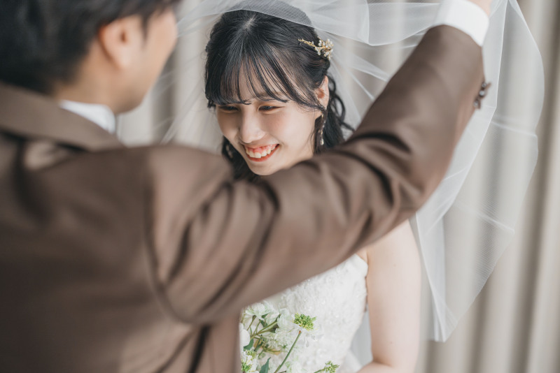 ベールアップのシーンも♪