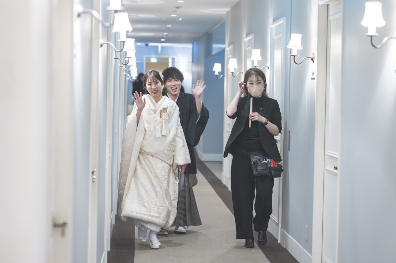 お二人の入場！