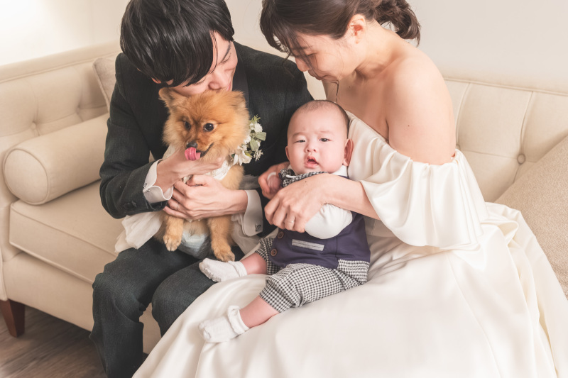 家族みんなで撮影スタート♪