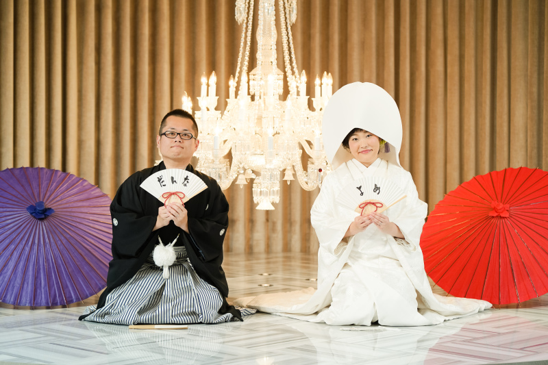 チャペルでは白無垢を着て。。。♡