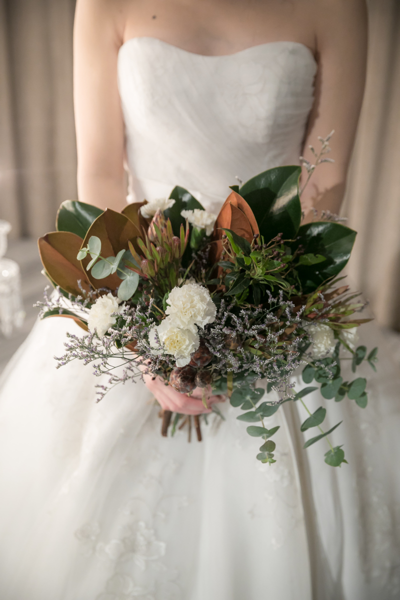 ナチュラルでオシャレなクラッチブーケ