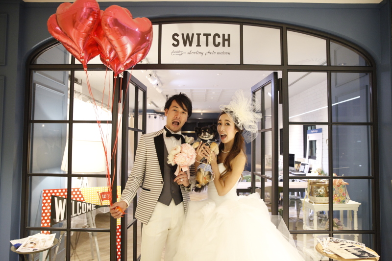 SWITCHエントランスでハイチーズ☆