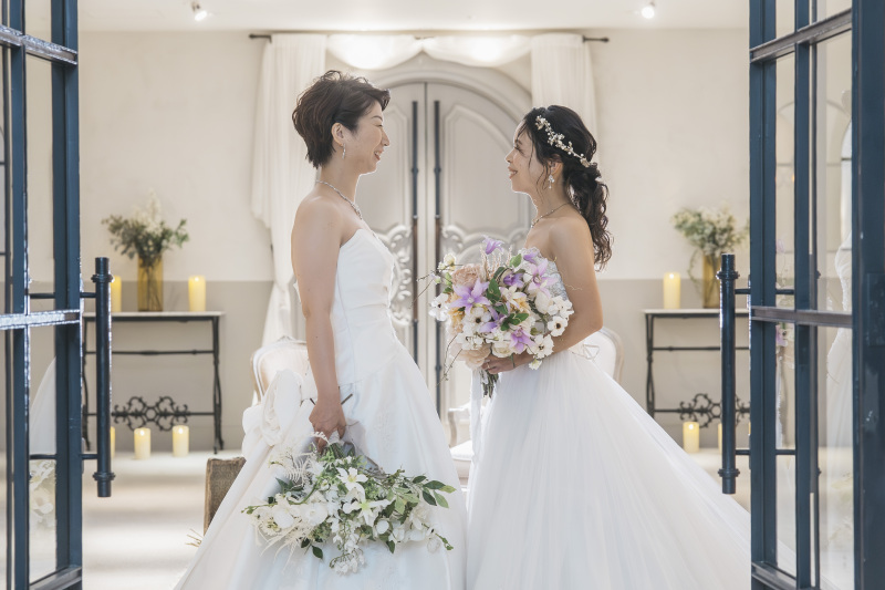 向かい合って♪