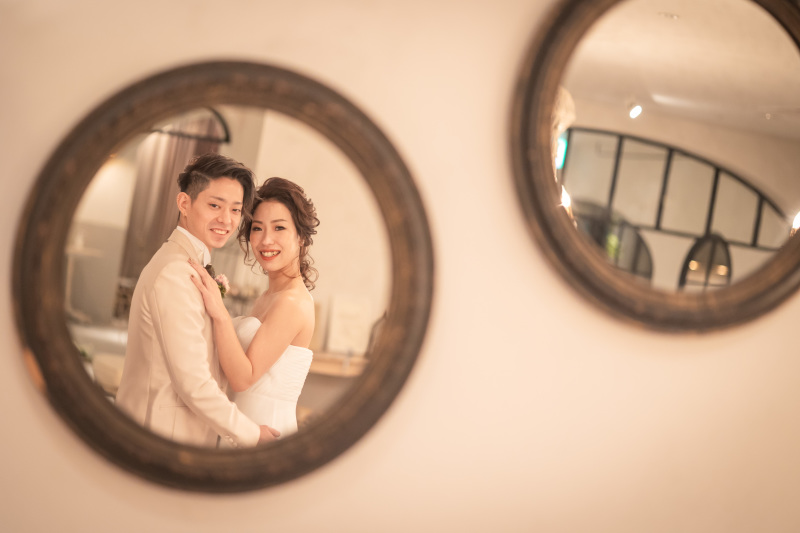 鏡ごしショット