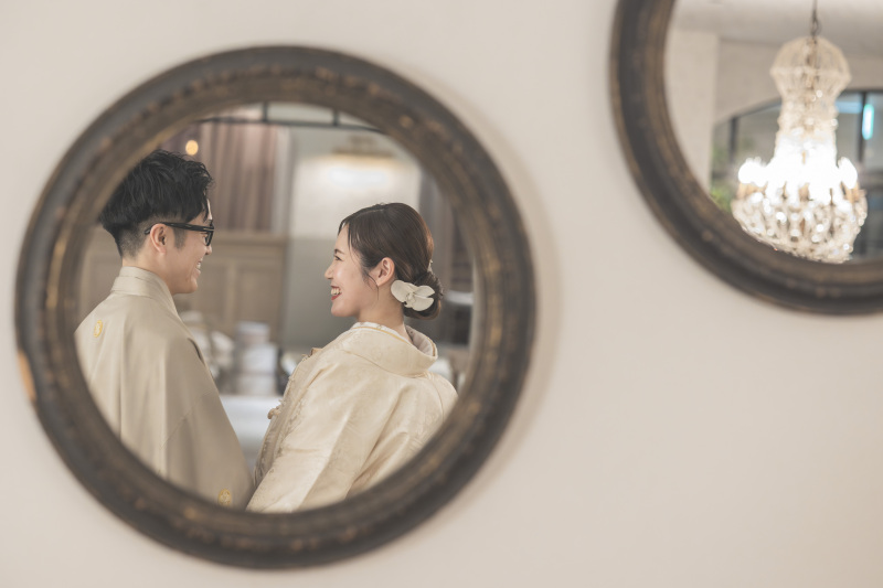 鏡の中に・・・