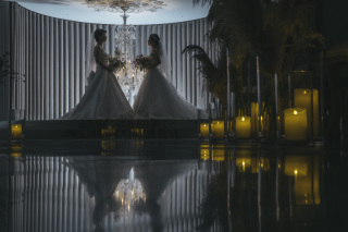 挙式風フォト -館内洋装-