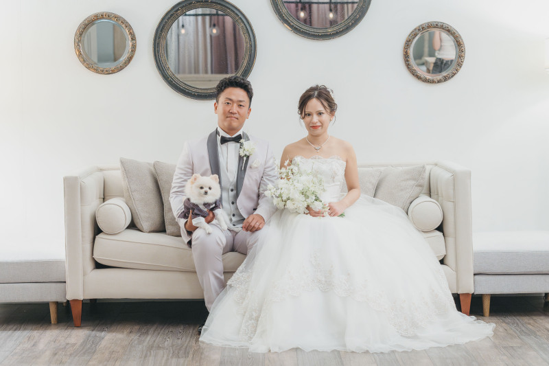 洋装へお色直し✦