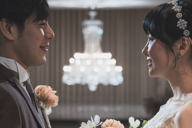 見つめ合う二人♡