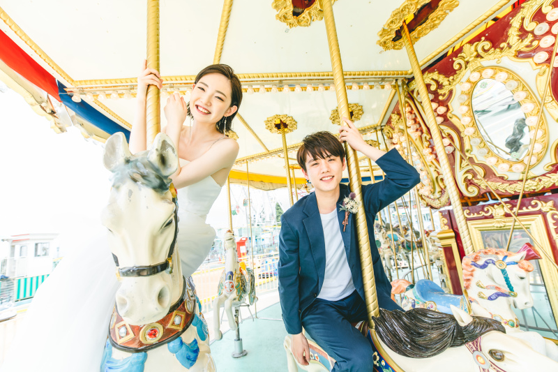 乗り物に乗って