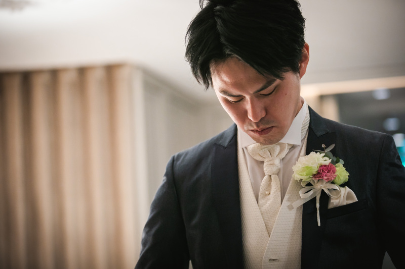 緊張のおももちで