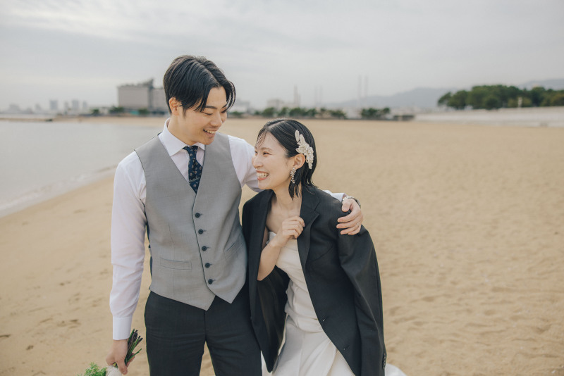 ドレス×ジャケット