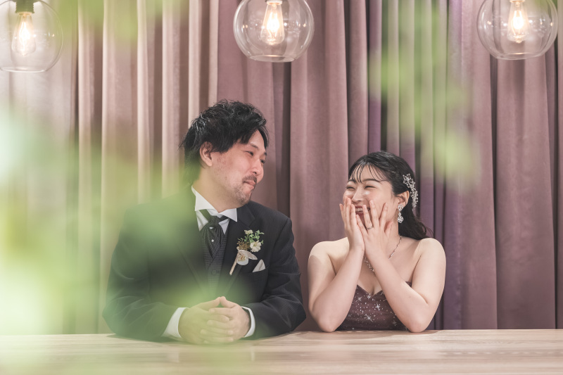 カウンターでお二人らしく♡