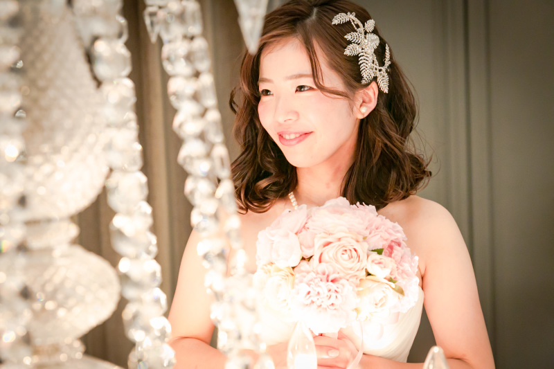 とっても可愛い新婦様のソロショット!