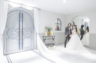 ワンちゃんと一緒に♡2着こだわりフォト