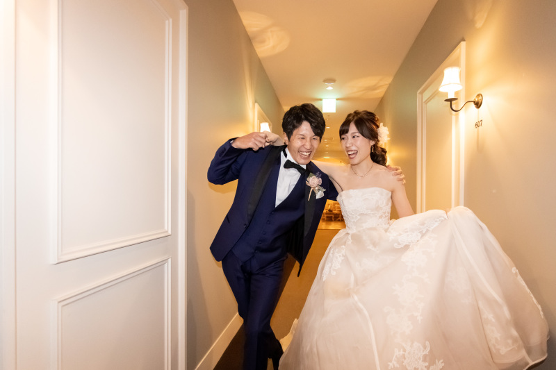 ウエディングドレス＆タキシードにチェンジ！