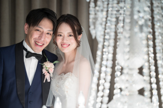 家族に見守られながらの館内洋装。＊