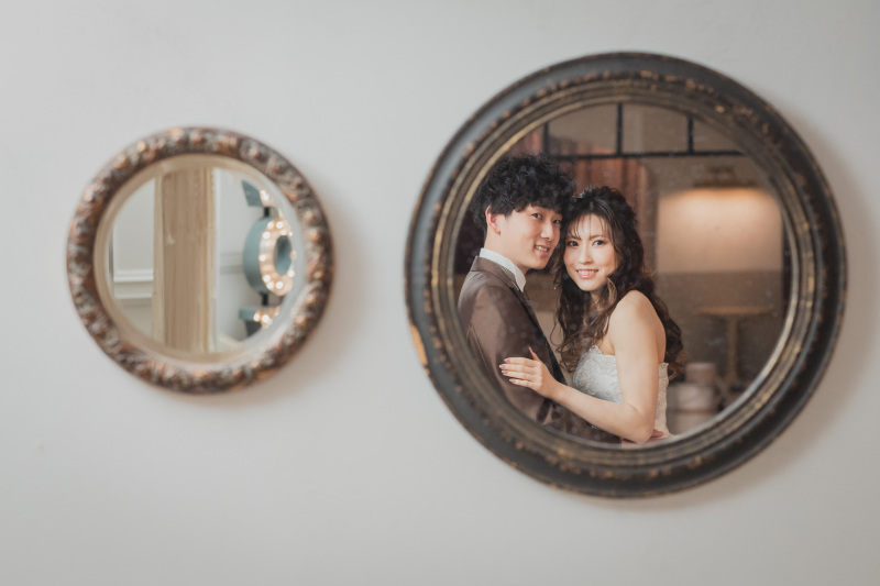 鏡ごし2ショット