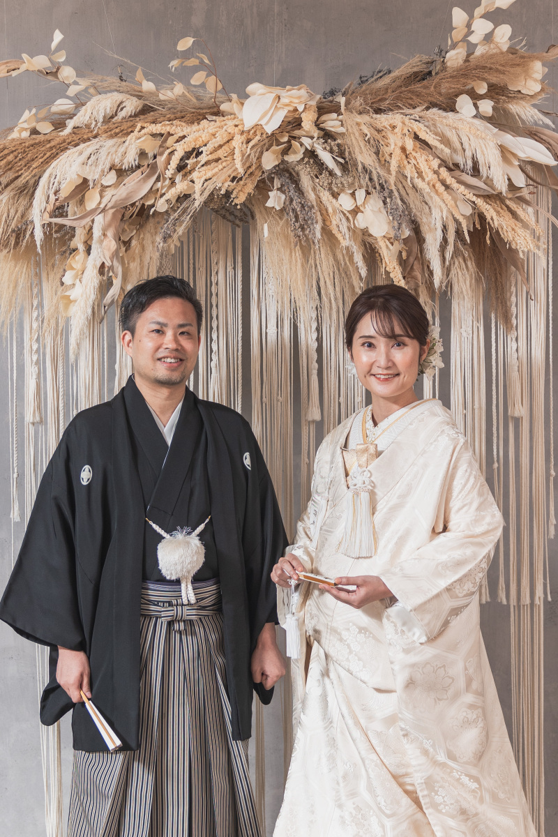 和装ならではの立ち姿で