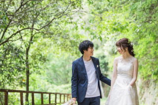 緑いっぱい！自然光満点のロケーション撮影♪