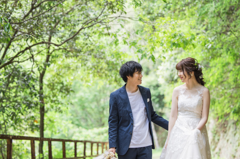 緑いっぱい！自然光満点のロケーション撮影♪