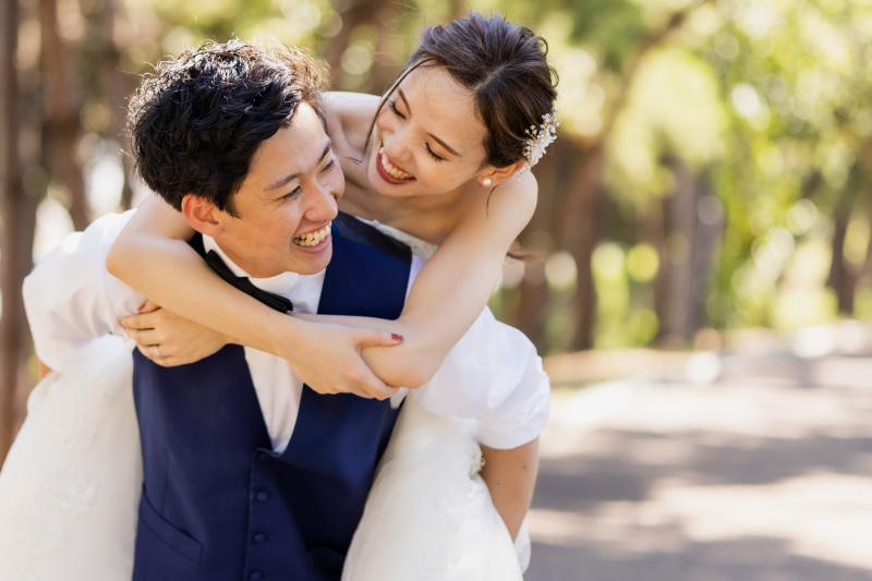 定番のおんぶショット