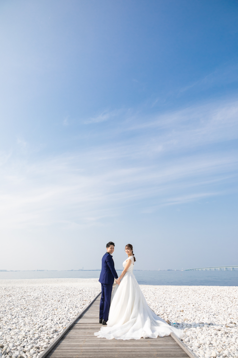 「恋人の聖地」と呼ばれるマーブルビーチ