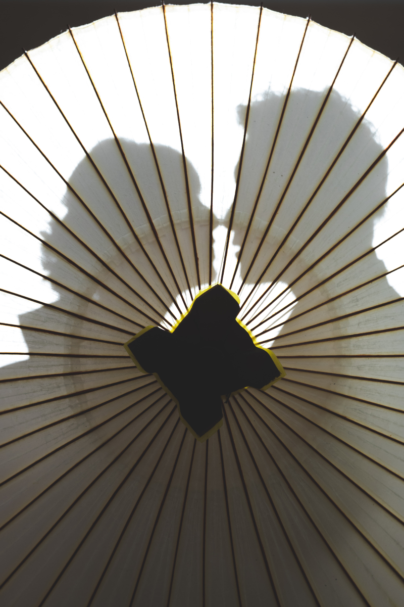 番傘を使って。。。