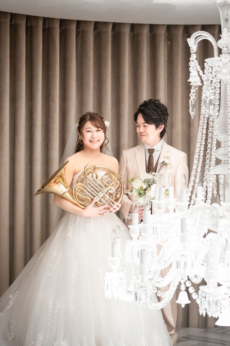 ホルンを持って