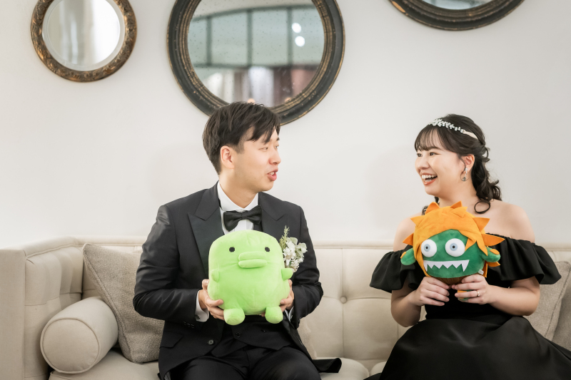 お気に入りの人形と一緒に♪