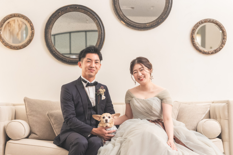 撮影には小さい家族も参加♡