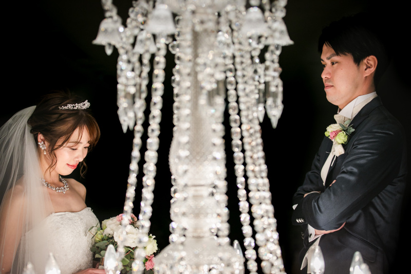 バカラのシャンデリアと