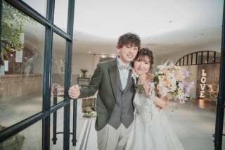 挙式風写真も撮影できる！館内洋装プラン♪