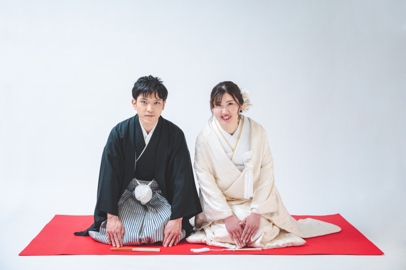 和装から撮影スタート!