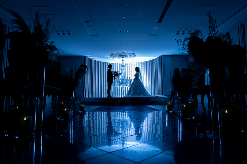 チャペルでシルエットのカット