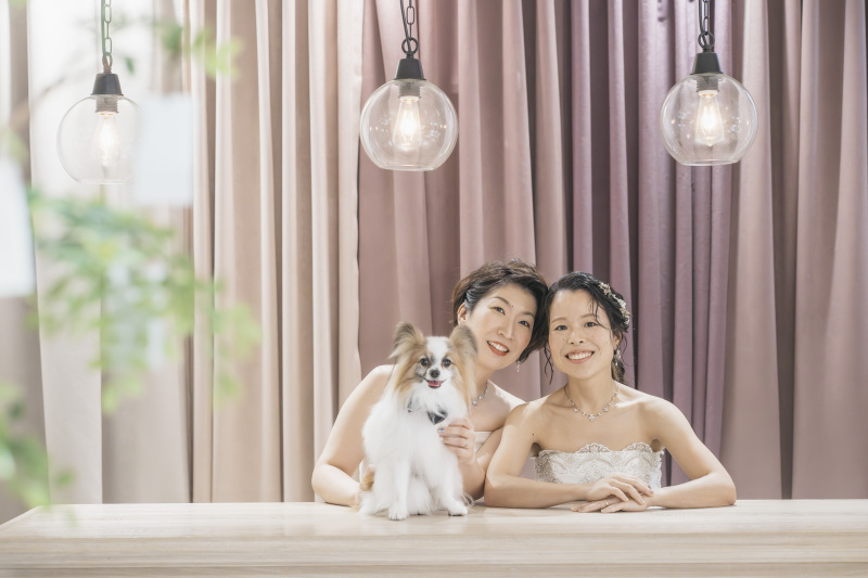 バーカウンターで