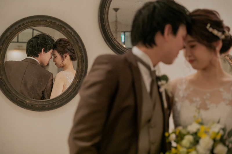 鏡ごしショット