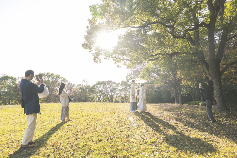 撮影中もお手持ちの携帯で撮影可能です
