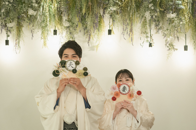 和装ならではの小物をつかって