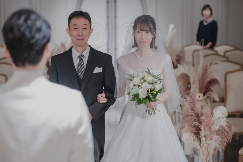 バージンロードはお父さんと